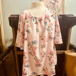 Cherokee Cream and Pink Blouse